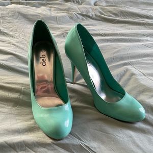 Deb Teal Heels, Size 11